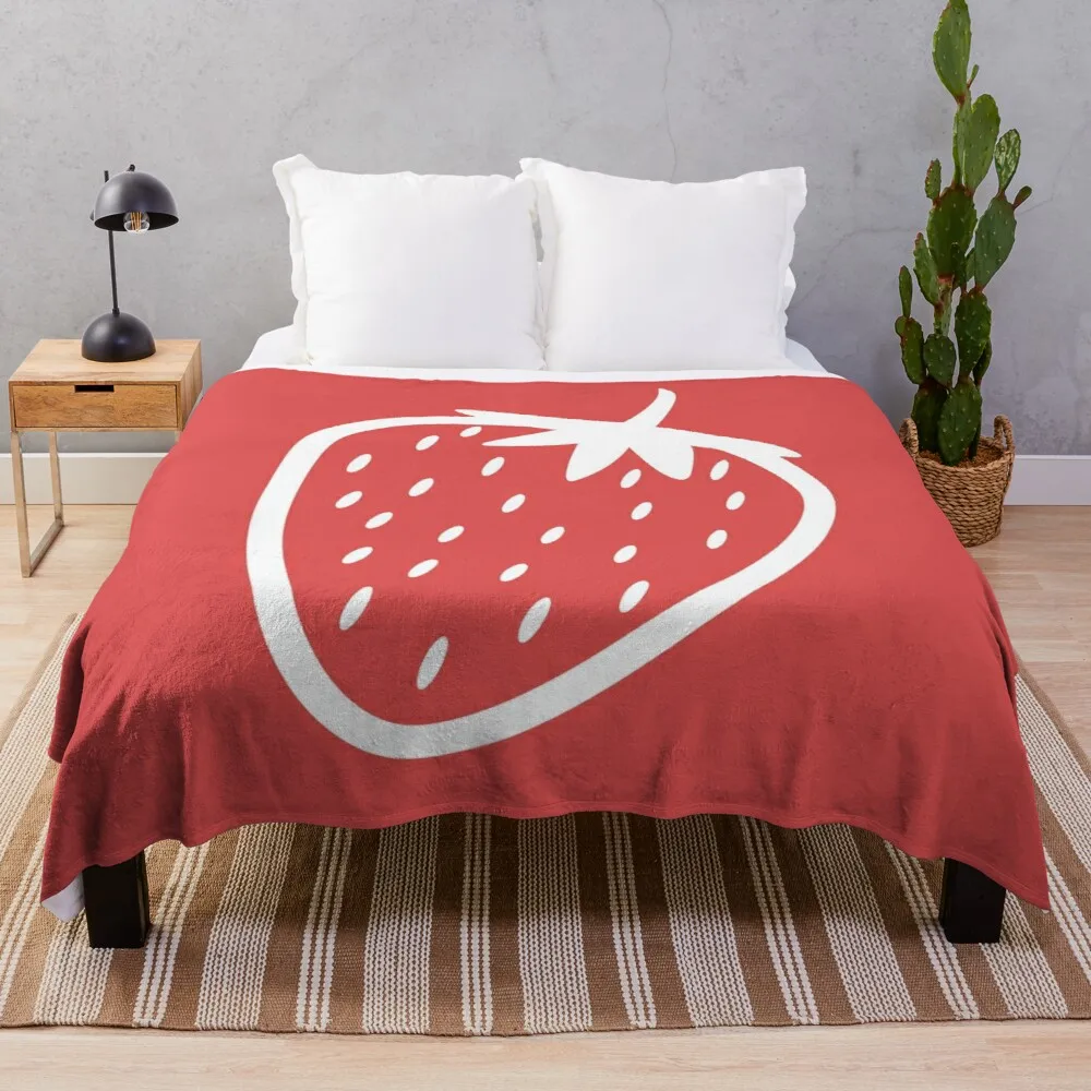 

Lone Strawberry Throw Blanket Fur Blanket