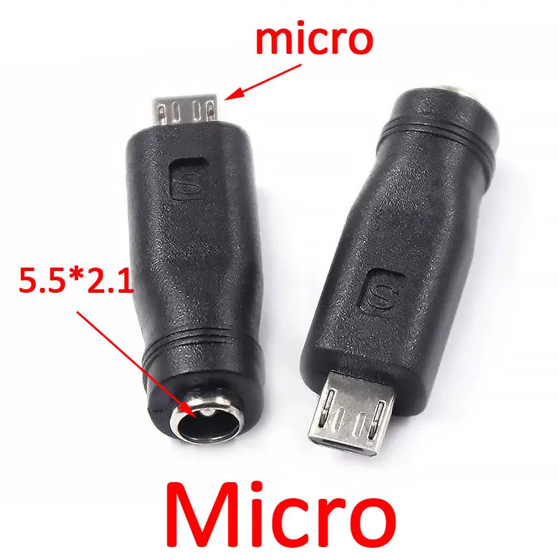 1-3 шт. постоянного тока 5,5x2,1 мм, гнездовой разъем питания типа C/Micro USB/для iphone, штекер Sony, адаптер питания постоянного тока для ноутбука, ПК