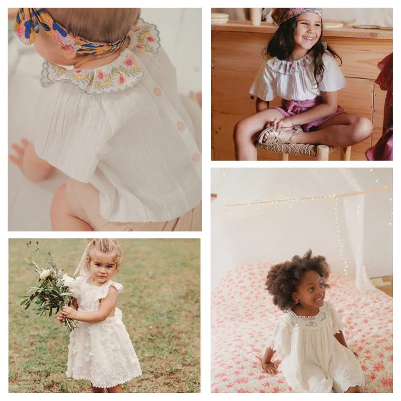 

Per-sale 2022 Summer LM Girls Clothing Dress for Girls Clothes Lace Shirts Kids Boutique Clothing Wholesale Kids Summer Clothes