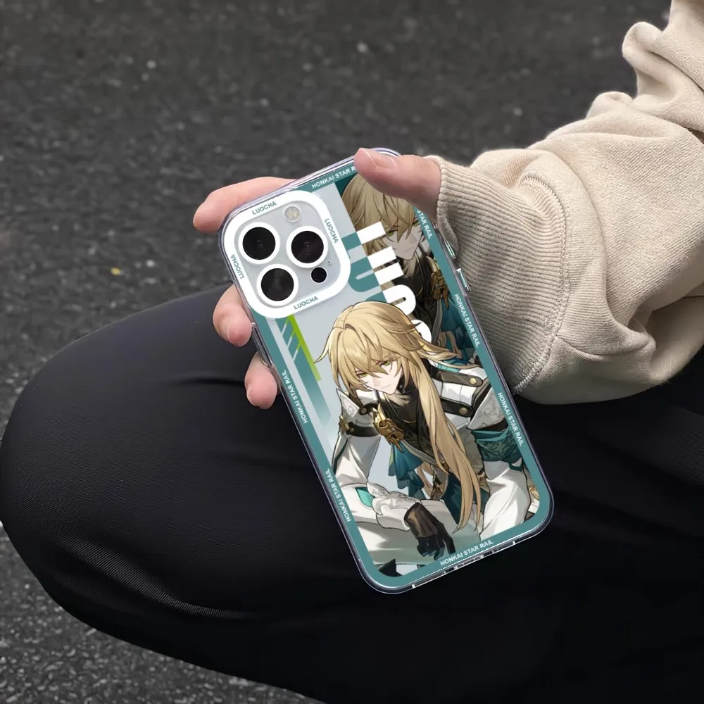Honkai Star Rail Blade Jing Yuan Phone Case For iPhone 11 12 Mini 13 14 Pro Max Transparent Shell