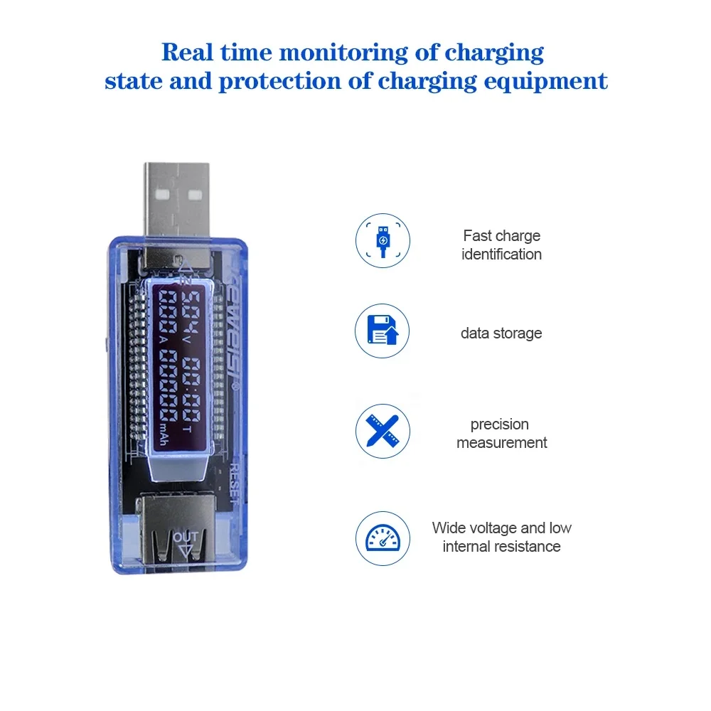 Измерители напряжения Ток Напряжение Емкость батареи Тестер USB Вольт Доктор