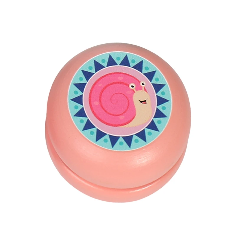 

Мультяшный деревянный йо-йо для начинающих йо-йо для возраста от 6 лет и старше, двухсторонний полноцветный рисунок, классический йо-йо шар