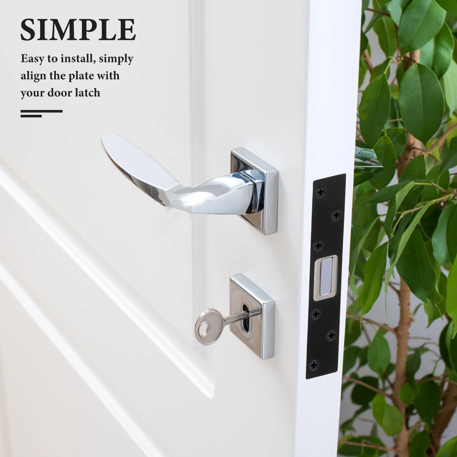 Пластины дверного замка для внутренних дверей рама с внешней ластовицей защелка