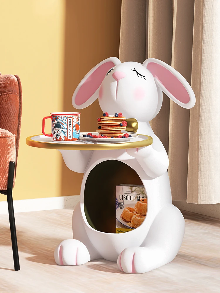 

Creative Cartoon Rabbit Large Floor Ornaments Tray Storage Living Room TV Cabinet Sofa Internet Celebrity Soft Home Decoration