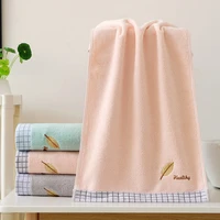 leaves embroidery pattern cotton towel lovely soft absorbent bath towel thickened couple bath towels for adults cotton large