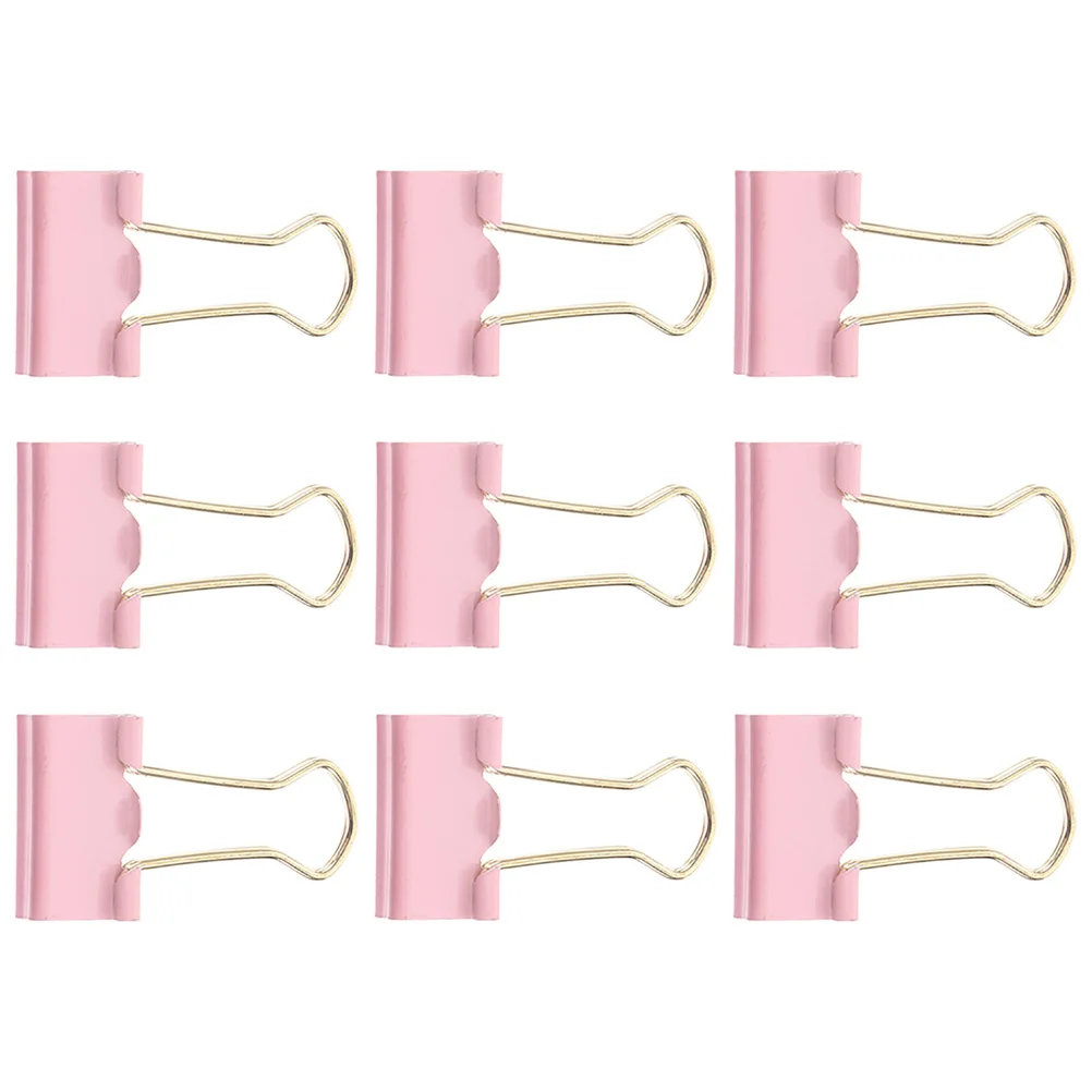 

9 Pcs Elliot Folder Office Paper Clip Macaron File Clips Document Fixing Supplies Binder Assortment Good Looking Clamps