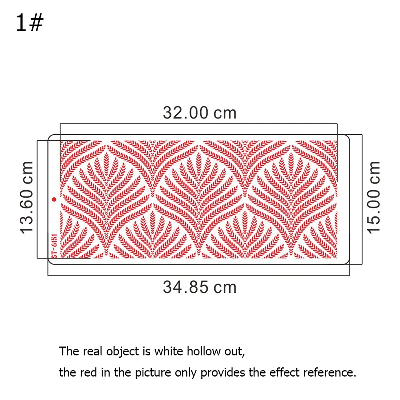 Инструмент для украшения тортов шаблон с пшеничными шипами трафарет торта