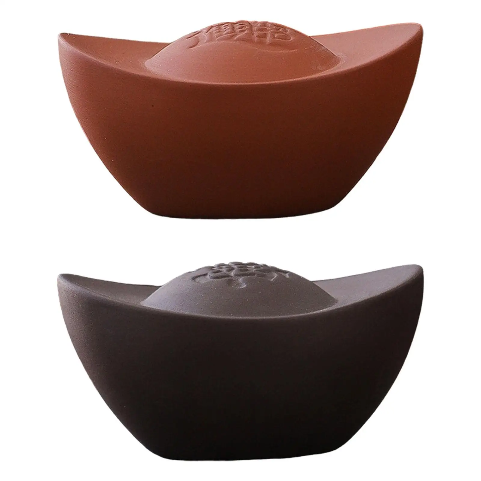 Чайный питомец коллекция статуй с золотым слитком декоративная книжная полка