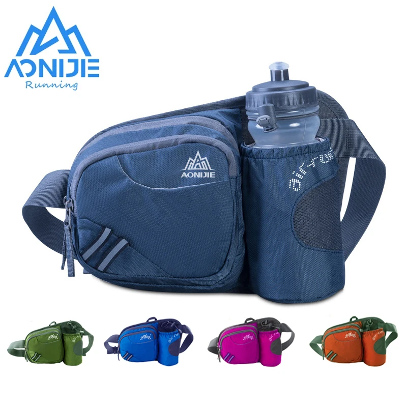 AONIJIE Travel Sports Waist Bag Women Men Fanny Pack Jogging Cycling Hydration Running Belt Waist Pack Water Bottle Phone Holder