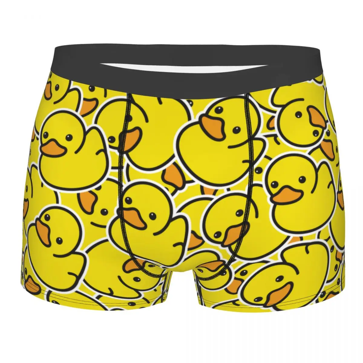 

Yellow Classic Rubber Duck Gothic Underpants Breathbale Panties Men's Underwear Print Shorts Boxer Briefs
