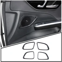 for mercedes benz c class w206 2022 carbon fiber style car interior door speaker horn frame trim stickers molding accessories