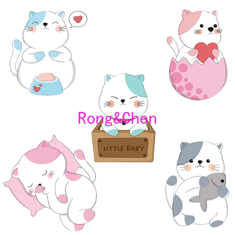 

Мультяшные автомобильные наклейки, милый котенок для автомобиля, мотоцикла, гоночного шлема, тележки, багажа, ноутбука, багажника, кузова ав...