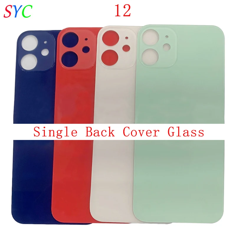 

2Pcs Rear Door Battery Cover Housing Case For iPhon 12 12 Mini Back Cover with Logo Repair Parts