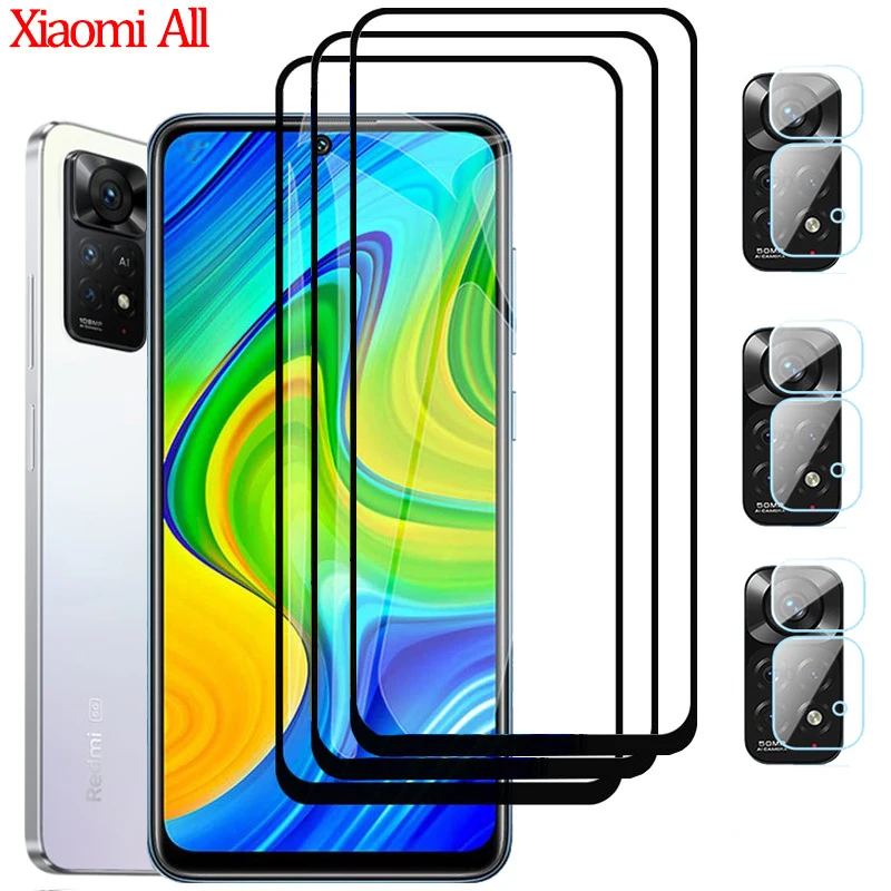 1-3 Pcs  for Xiaomi 12T-Pro Glass Redmi Note 11 10 S /9 11 Pro Screen Protector Mi11T Xiomi 12T Mi Xiaomi 11 T Pro Tempered Glass Xaomi Note 11 pro 5G lamina Glass Protection Redmi Note 11S 10S 11