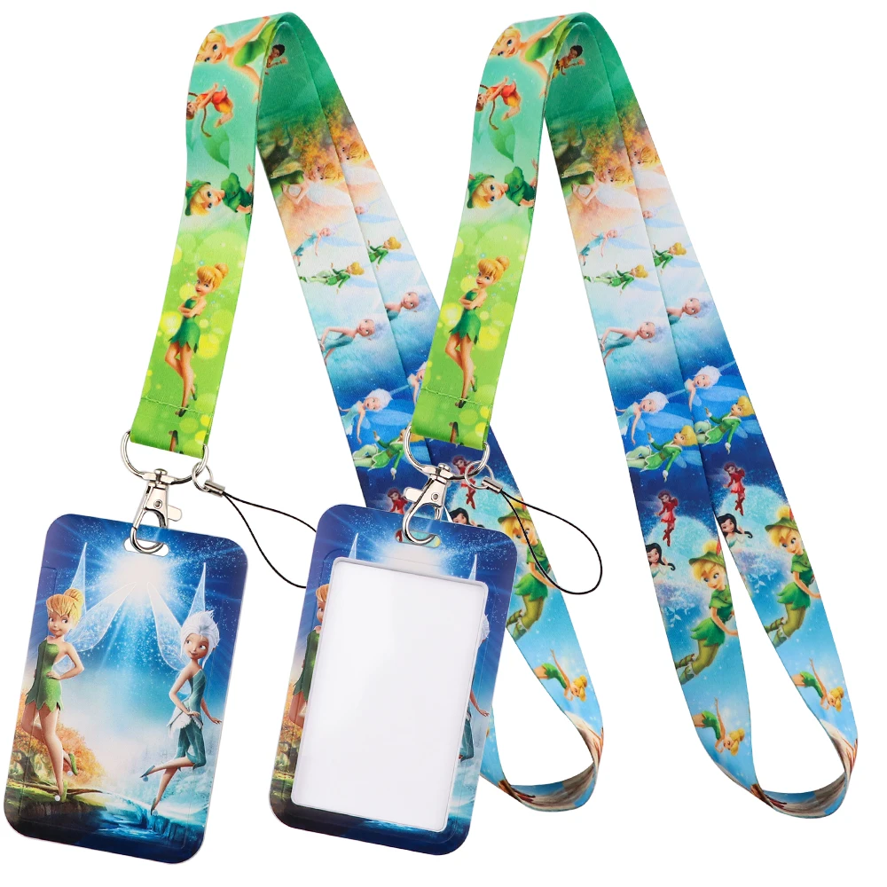 

LB3034 Fairy Lanyards Keychain Cute Elf Neck Strap Phone Buttons ID Card Holder Lanyard for Keys DIY Hanging Rope Lanyard
