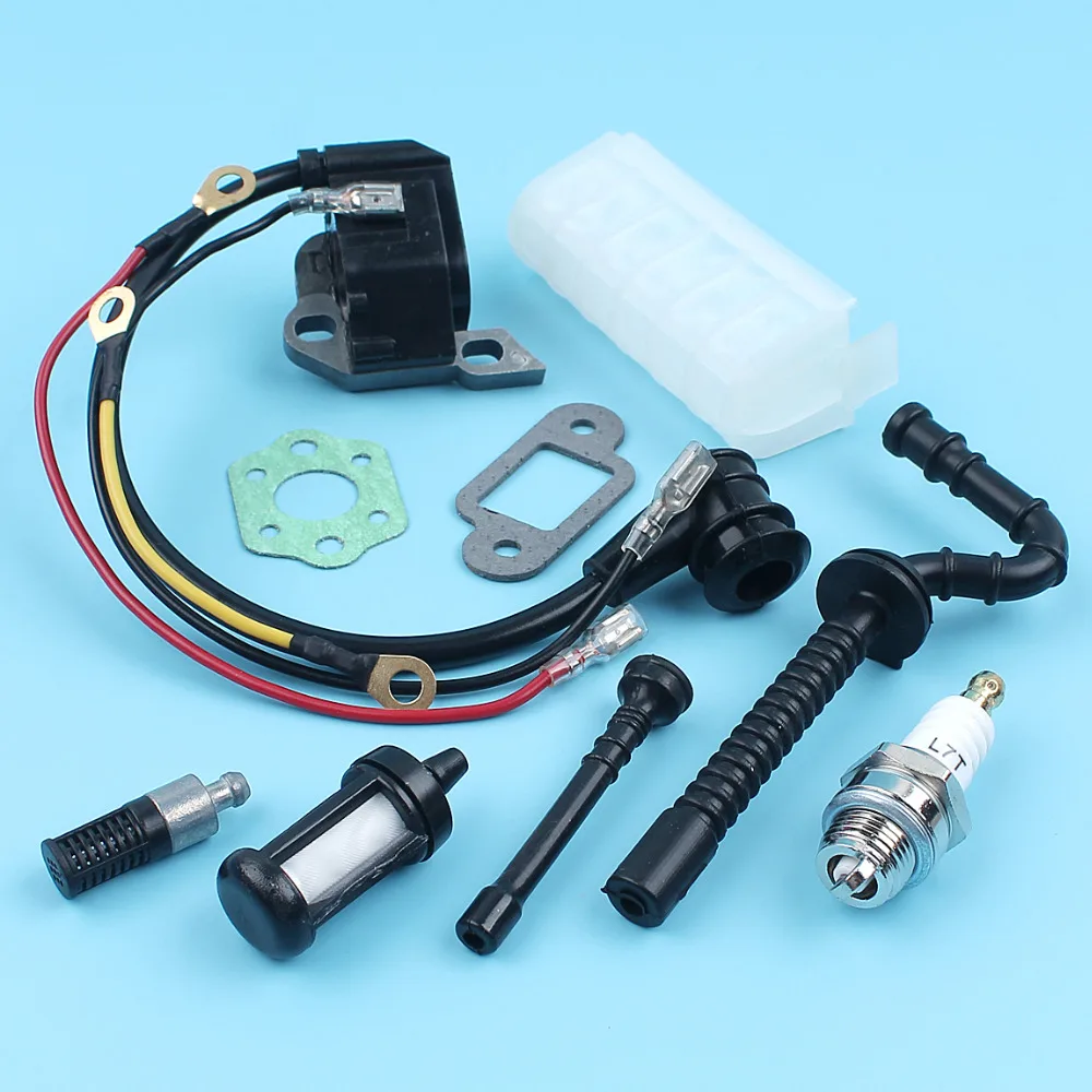 

Ignition Coil Air Fuel Oil Filter Line Hose For STIHL 021 023 025 MS210 MS230 MS250 Chainsaw w/ Spark Plug Muffler Carb Gasket