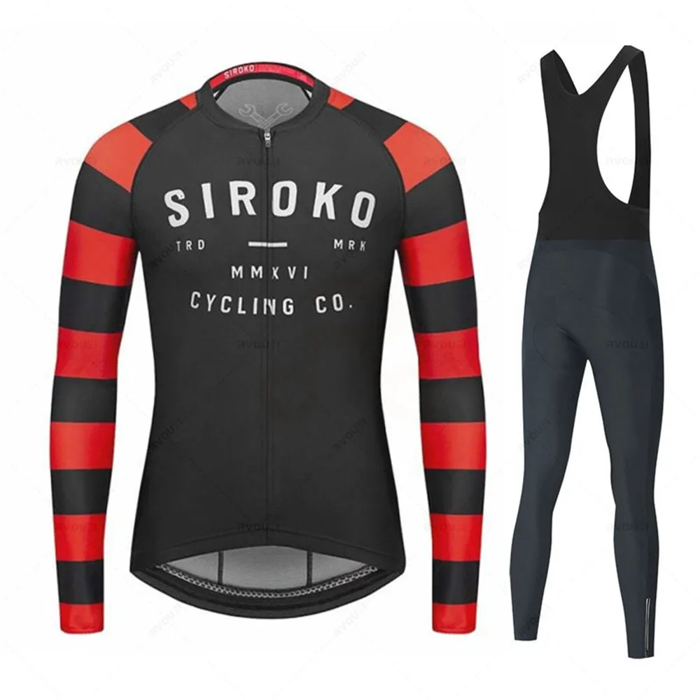Велосипедная майка SIROKO тонкая уличная теплая одежда с длинным рукавом для весны