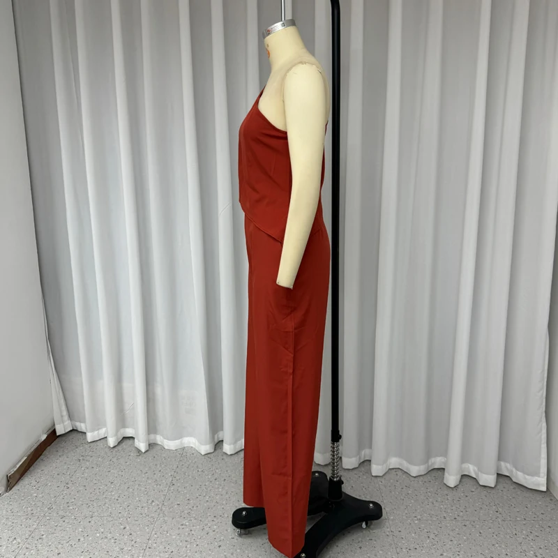 Wefads Женский комплект из двух предметов Повседневный простой однотонный офисный