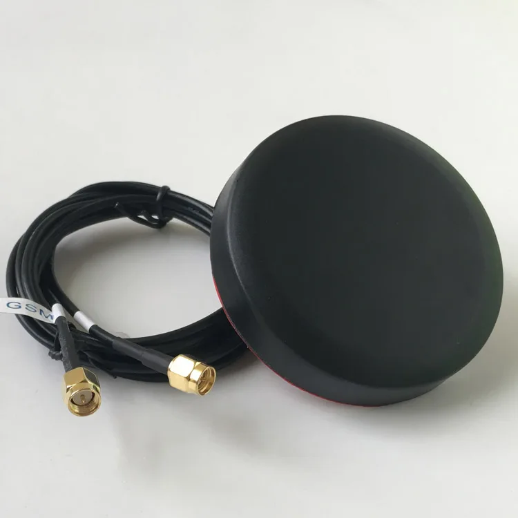GPS GSM screw thread mount tracker system antenna in onepieces 1.5m cable SMA male