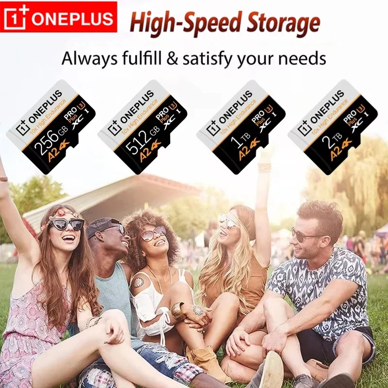 Фото Карта памяти OnePlus 2TB High-Speed A2 SD 512GB 256GB 128GB 1TB Micro TF SD с адаптером для смартфона/планшета/ПК, универсальная №5