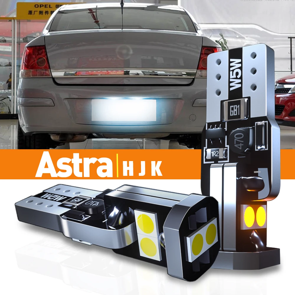 

2x LED License Plate Light For Opel Astra H J K 2004-2021 2011 2012 2013 2015 2016 2017 2018 2019 2020 Accessories Canbus Lamp