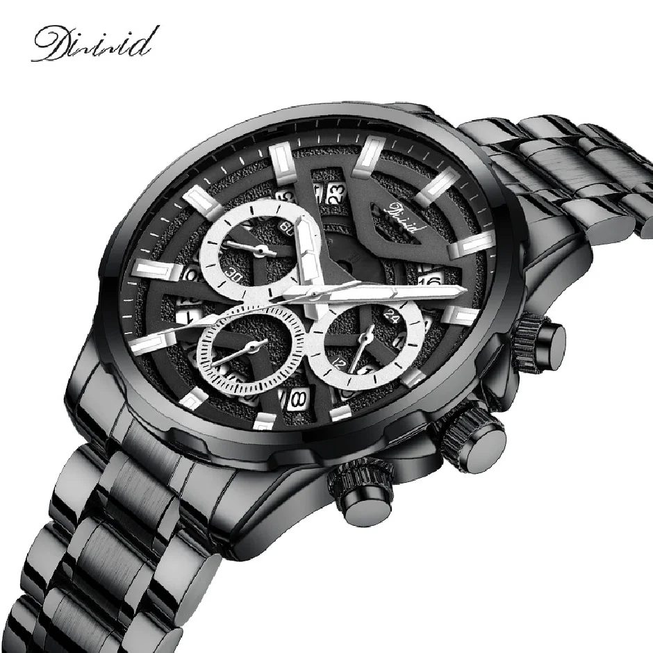 

Часы наручные мужские кварцевые, модные трендовые классические светящиеся в деловом стиле, с большим циферблатом