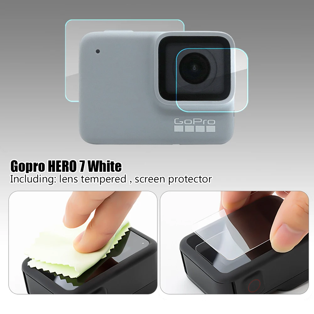 Фото Защитная пленка из закаленного стекла для GoPro Hero 11 10 9 8 7 6 5 Black, защита экрана и объектива камеры GoPro Hero10 Hero9, аксессуар №5