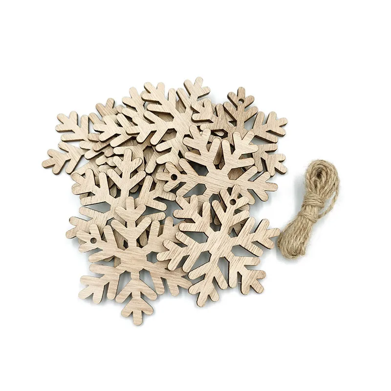 10 шт. деревянные рождественские украшения незавершенные круги для поделок