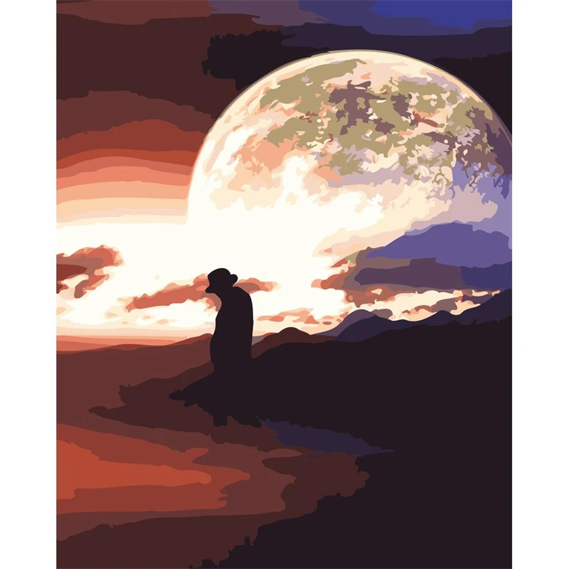 

No.947 Painting By Numbers DIY Oil Coloring Paint By Numbers Set Gift Drawing By Numbers Canvas Decor New Arrivals