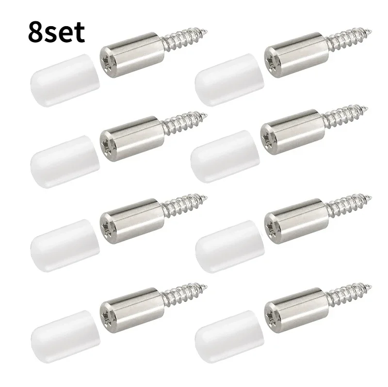 

Набор самонарезающих крестообразных винтов с резиновым рукавом, 4/12 шт., ламинат, поддержка домашнего гардероба, шкафа, стекла, жесткие Нескользящие гвозди для перегородки