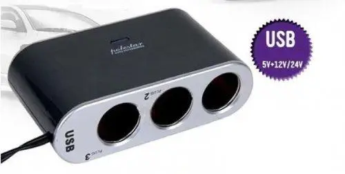 

USB-порт, 3 способа, автоматический разветвитель, адаптер для зарядного устройства, постоянный ток 5 В, 5 А, со светодиодной подсветкой для всех ...