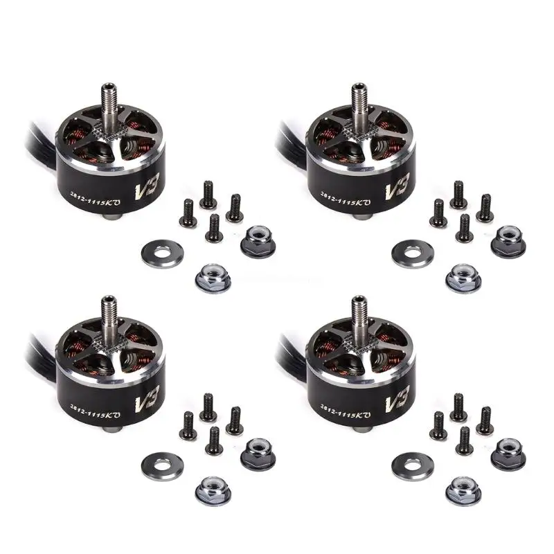 Бесщеточный двигатель 900KV/1115KV для мультикоптера 2812 FPV дронов мощный управления