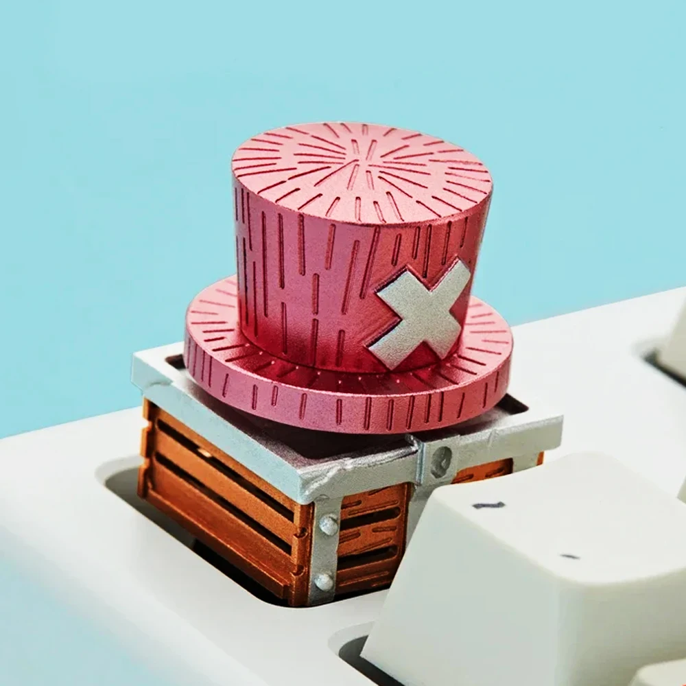 ZOMO аниме колпачки для клавиш Луффи Чоппер Шляпа из алюминиевого сплава цельная