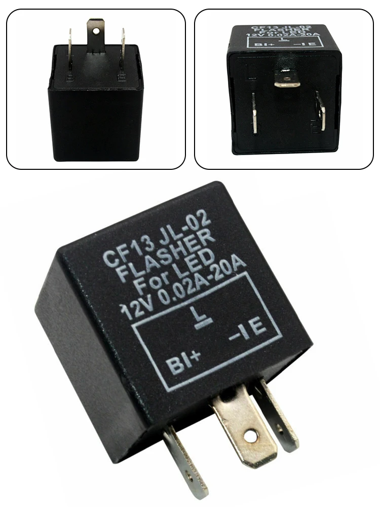 

Turn Signal Decoder Turn Signal Light Flasher Relay LED Flasher Car Flasher Relay 3 Pin EP34 High Quality Plug And Play