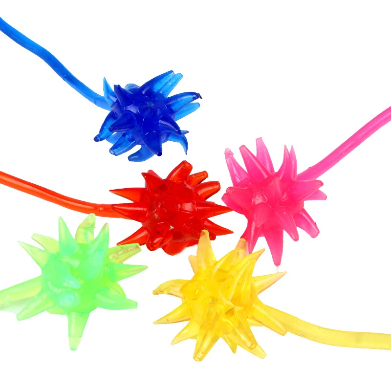 

Nostalgic Children's Fun Toy Sticky Meteor Hammer Soft Plastic Hand Sticky Ball Telescopic Sticky Elastic Large Stick Hammer