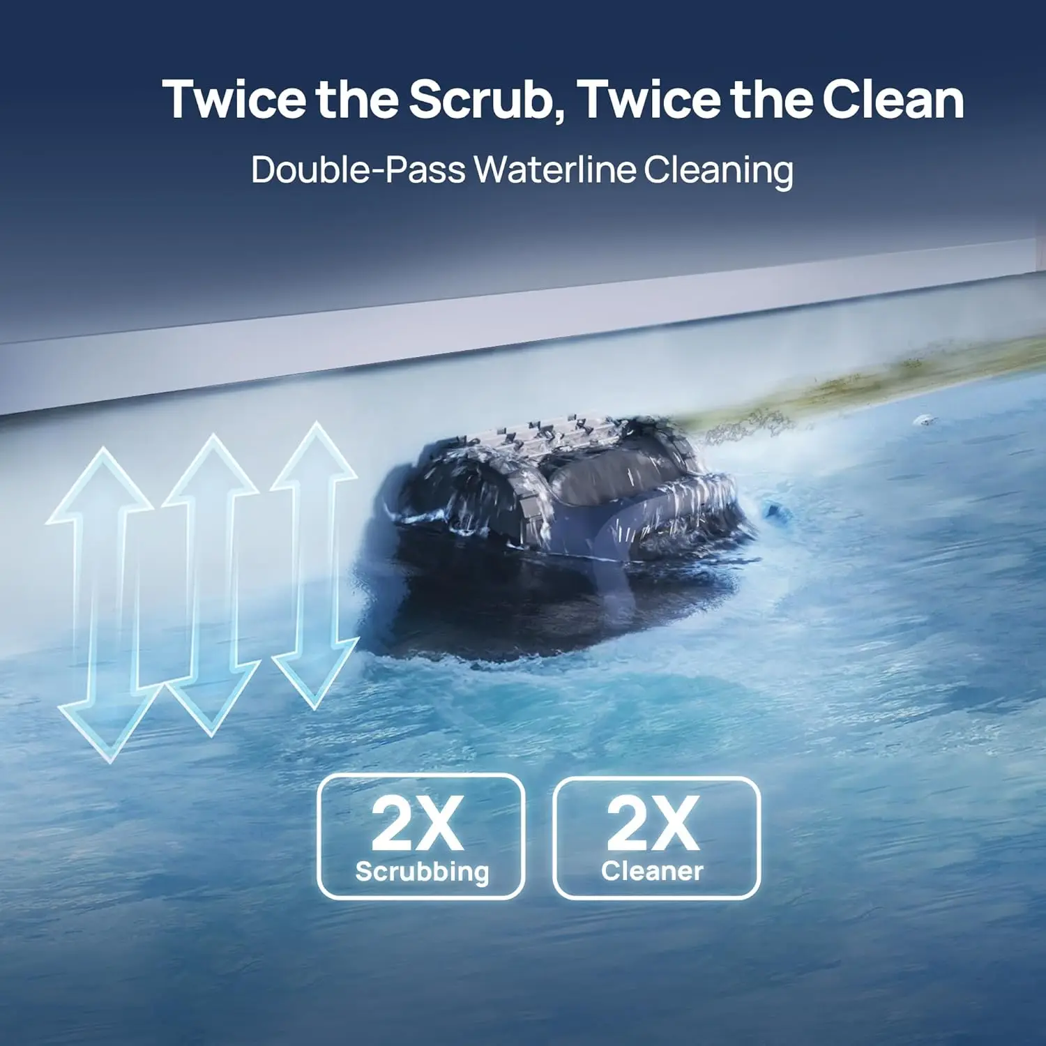 Фото Робот-пылесос для бассейнов Beatbot AquaSense 2 Ultra беспроводной с защитным чехлом, интеллектуальной парковкой на поверхности и очисткой водной линии №3
