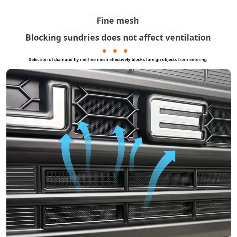 Для Jetour T1 Пряжка Тип Защитная решетка от насекомых Передняя лицевая Пылезащитная