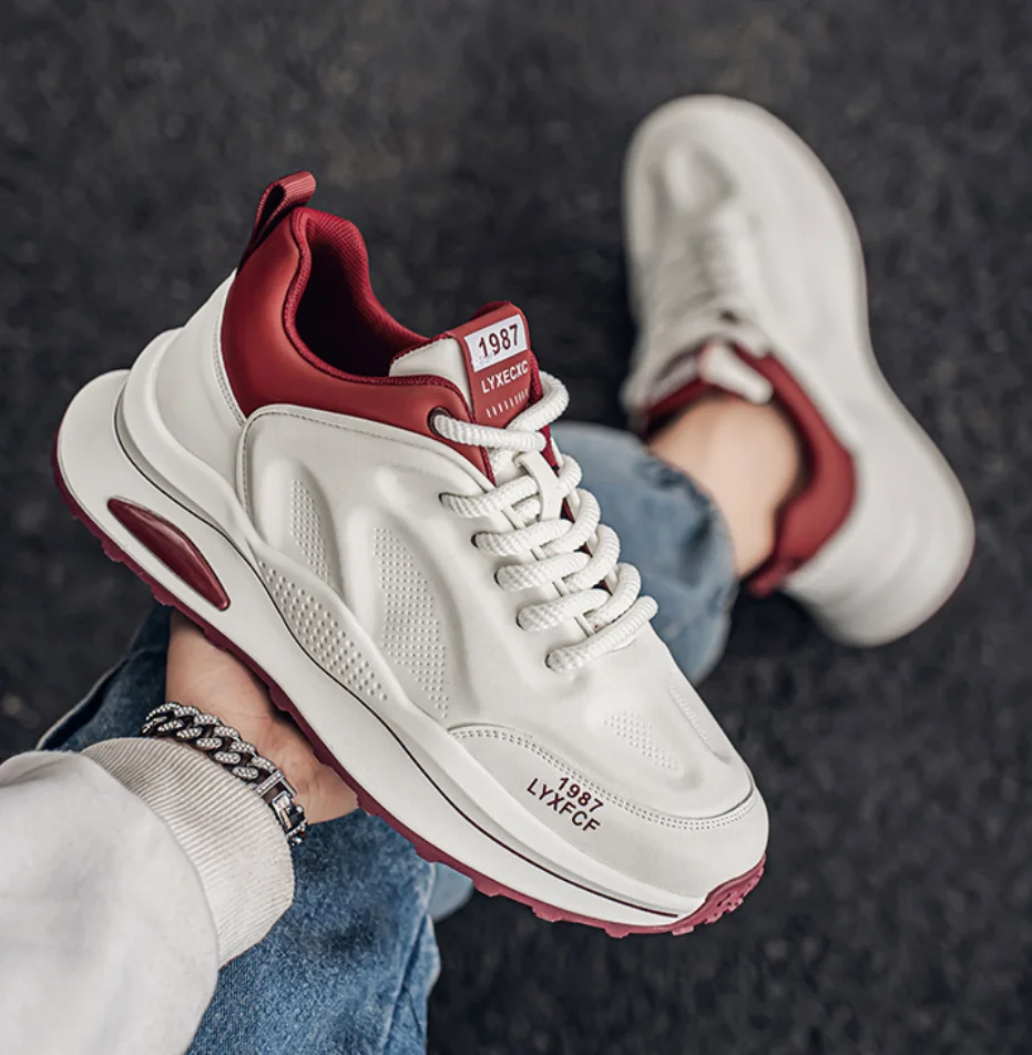 Роскошные молодежные кроссовки 2025 года красивые нескользящие на толстой подошве