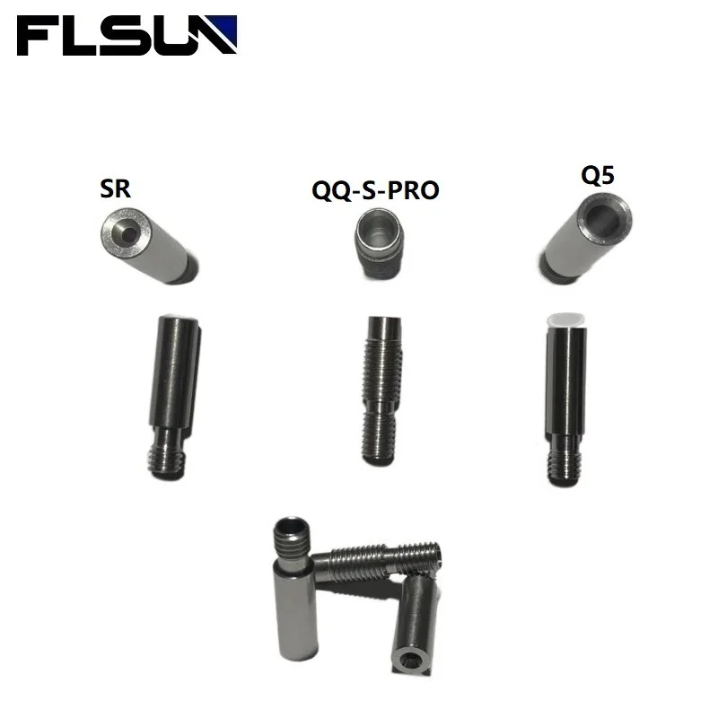 

FLSUN 3D Printer Accessories SR/QQ-S-PRO/Q5 5PCS Metal Throat for SR/QQ-S-PRO/Q5