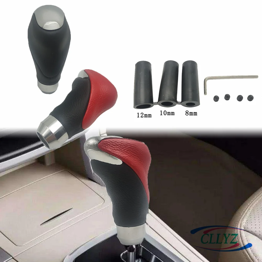 

Кожаный Автомобильный Ручной Автоматический рычаг переключения передач с отпечатком пальца рычаг переключения в комплекте с адаптером Автозапчасти для Toyota Honda