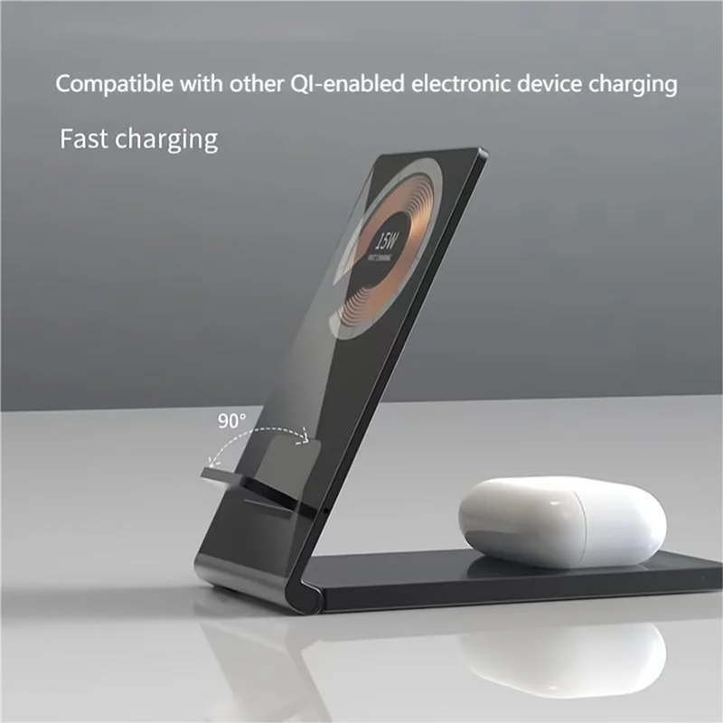 

4 in 1 Magnetic Transparent Wireless Chargers 15W Fast Charging for IPhone 13 Pro Max and Samsung Smartphones