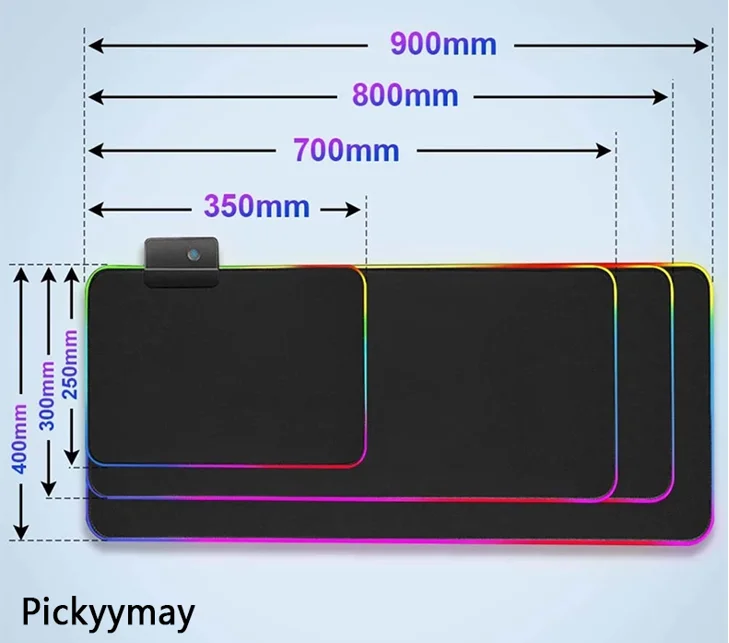 Игровой коврик для мыши Cyberpunk RGB геймерские подставки большой игровой Настольный
