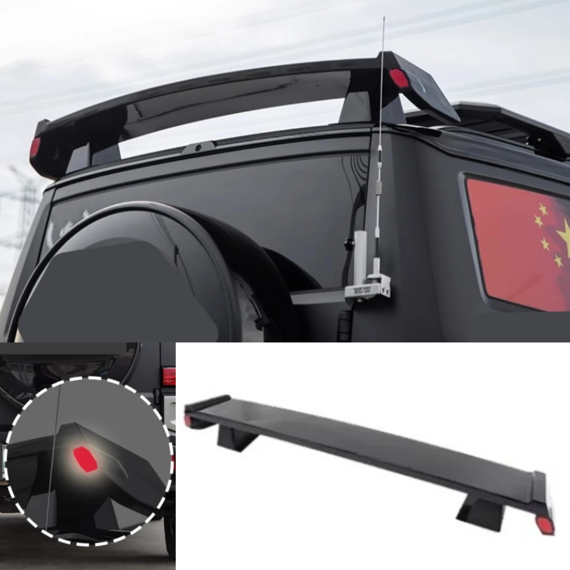 

Глянцевый черный задний спойлер с хвостовым крылом для Tank 700, модифицированный ограниченный выпуск, стильный комплект кузова с верхним крылом, автомобильные аксессуары