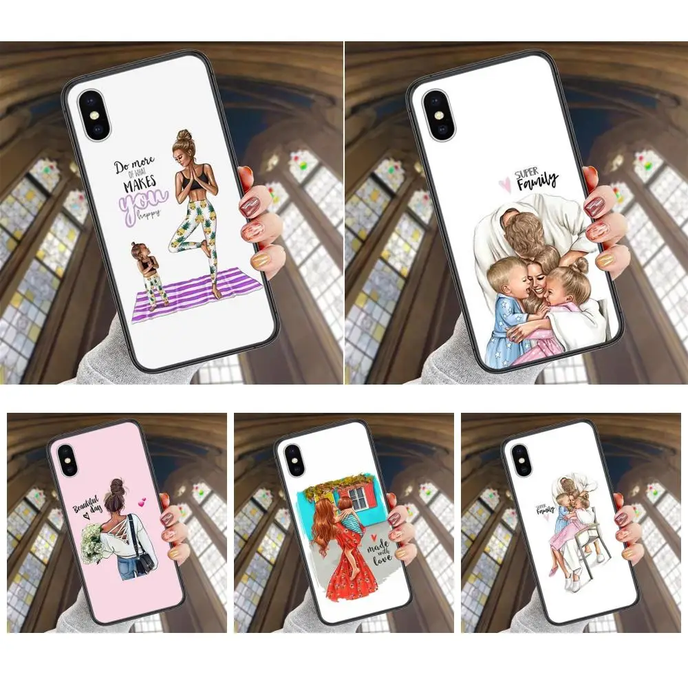 

Soft TPU Phone Fundas Super Mom Dad And Baby Freestyle For Samsung Galaxy S10 S10E S20 S21 S22 S30 2020 FE Lite Plus Ultra 5G