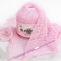 50gpc size 8 lace cotton yarn silk hand knitting crochet thin lace yarn for diy hat doll shawl thread