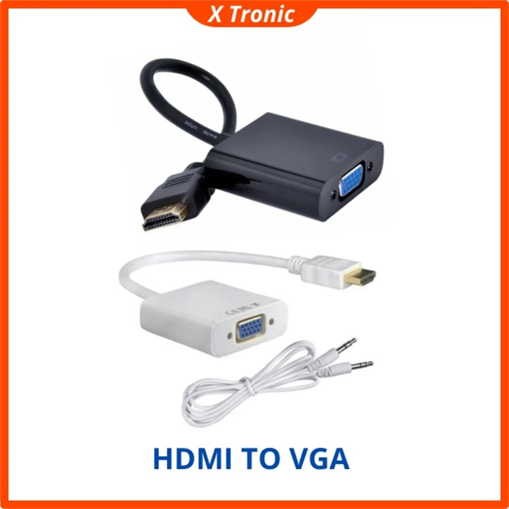 

Преобразователь кабеля HD 1080P HDMI в VGA, преобразователь мама-папа HDMI в VGA, цифровой аналоговый преобразователь для планшетов, ноутбуков, ПК, ТВ