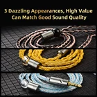 Кабель для Hi-Fi наушников QKZ T1 8 Core TC с серебряным покрытием, кабель для обновления, 2-контактный разъем, используется для QKZ ZXN ZXD ZX3 ZXT ZX2 ZAX2 AK6-MAX