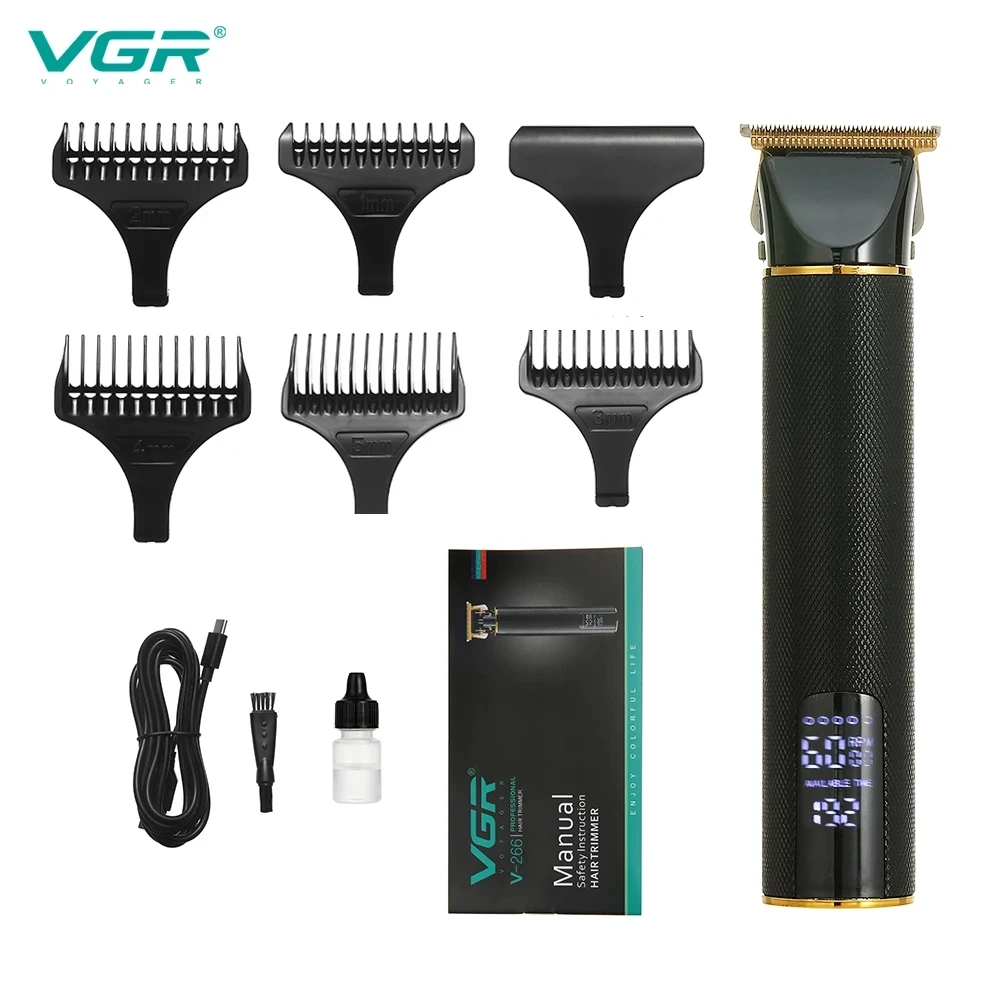 

2023 T9 USB Hair Clipper Professional Electric Hair Trimmer Barber Shaver Trimmer Beard 0mm Men Hair Cutting Machine VGR-266