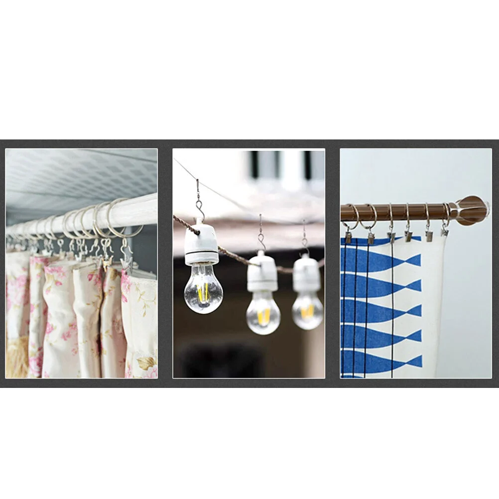 

5pcs Sewing Hooks For Curtains Indoor Rack and Eyes Closure Eye Sewing Closure for Fur Coat Cape Stole Clothing