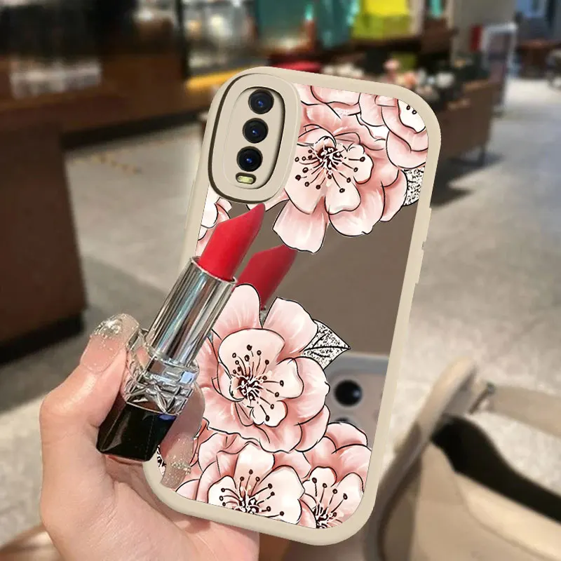 Зеркальный мягкий чехол для Vivo Y12 Y02 Y17 Y12S Y16 Y3 Y21A Y21S Y15A Y01 Y15 Y19 Y5S Y21 Y15S Y20S Y20